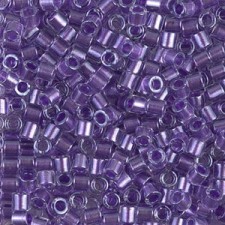 Miyuki delica beads 8/0 - Sparkling purple lined crystal DBL-906